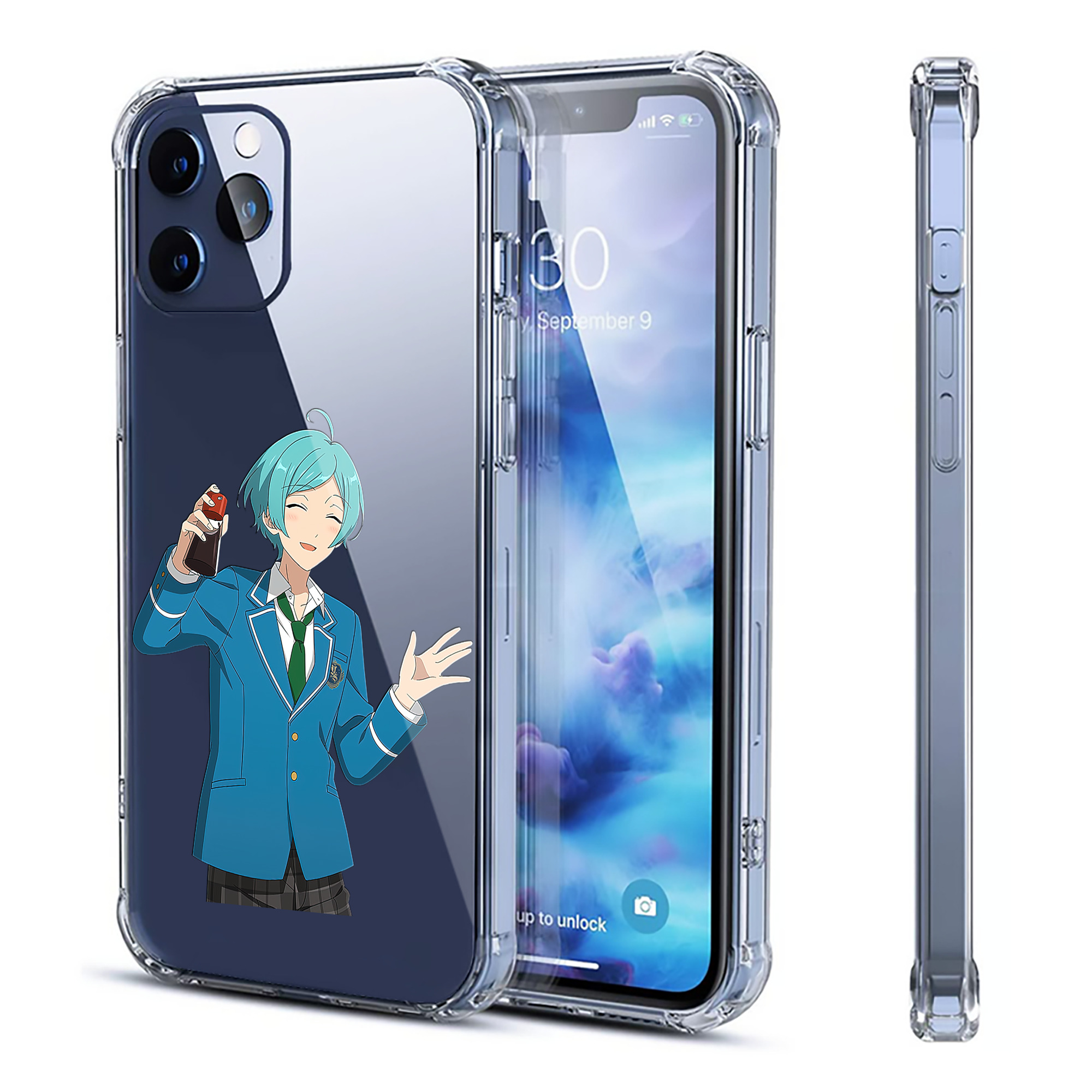 （画像用） あんさんぶるスターズ! Ensemble Stars 【iPhone 12シリーズ対応】透明スマホケース（クリアソフトケース）